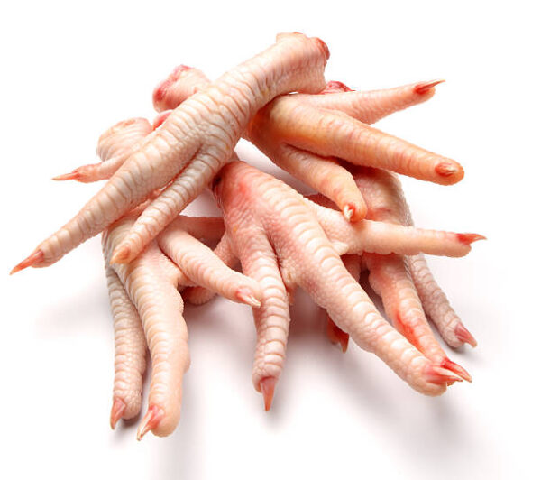 Frozen chicken feet