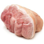 Frozen boneless half ham